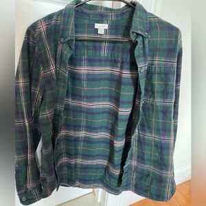 LL Bean medium petite flannel